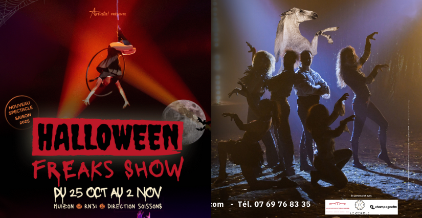 "Halloween Freaks Show" spectacle familial de la Cie Art'Ata à Muizon 