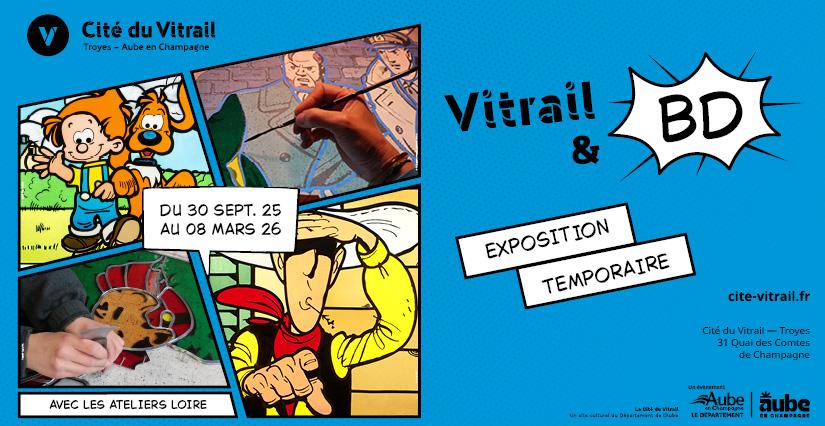 Exposition Vitrail & BD à la Cité du Vitrail de Troyes