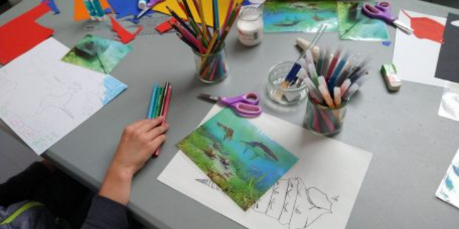 Paysages champenois, atelier manuel créatif pour les enfants au Musée du Vin de Champagne et d'Archéologie régionale kidklik 51