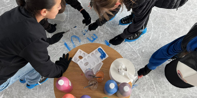 Peinture sur glace dès 1 an à l'UCPA Sport Station Grand Reims