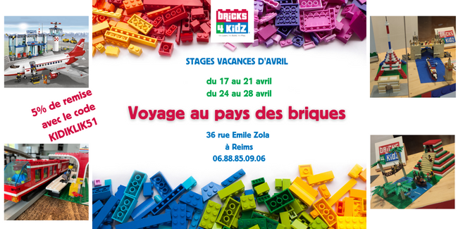 Stage Lego® chez Bricks4Kidz® pour les vacances de Printemps à Reims