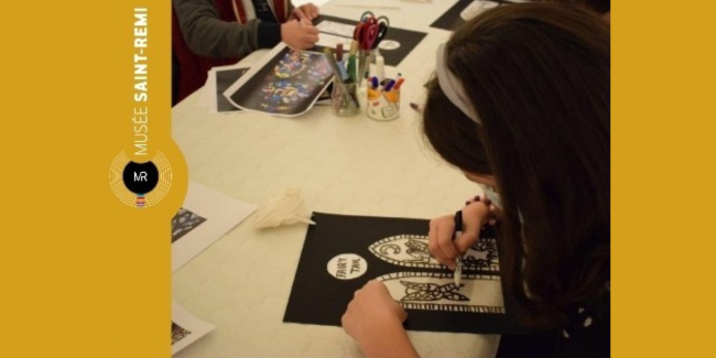 Couleurs et transparence, atelier enfant au Musée Saint-Rémi de Reims