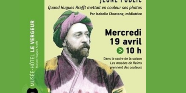 Quand Hugues Krafft mettait en couleur ses photos. Atelier coloriage pour enfants à Reims