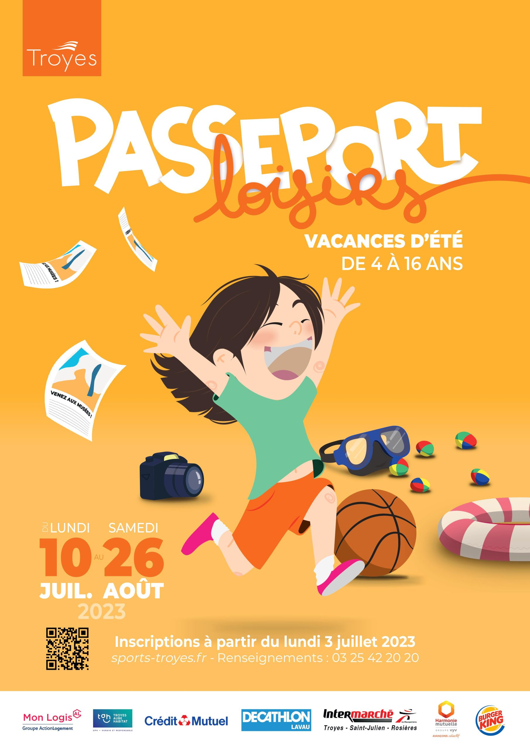 Passeport Loisirs - des activités à la carte pour se bouger pendant l'été à Troyes