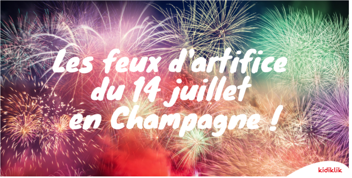 Les feux d'artifice du 14 juillet en Champagne