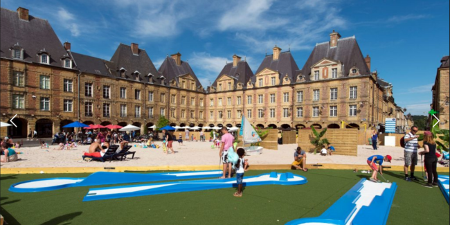  "Plage Ducale" du 6 juillet au 25 août 2024 sur la Place Ducale de Charleville-Mézières 
