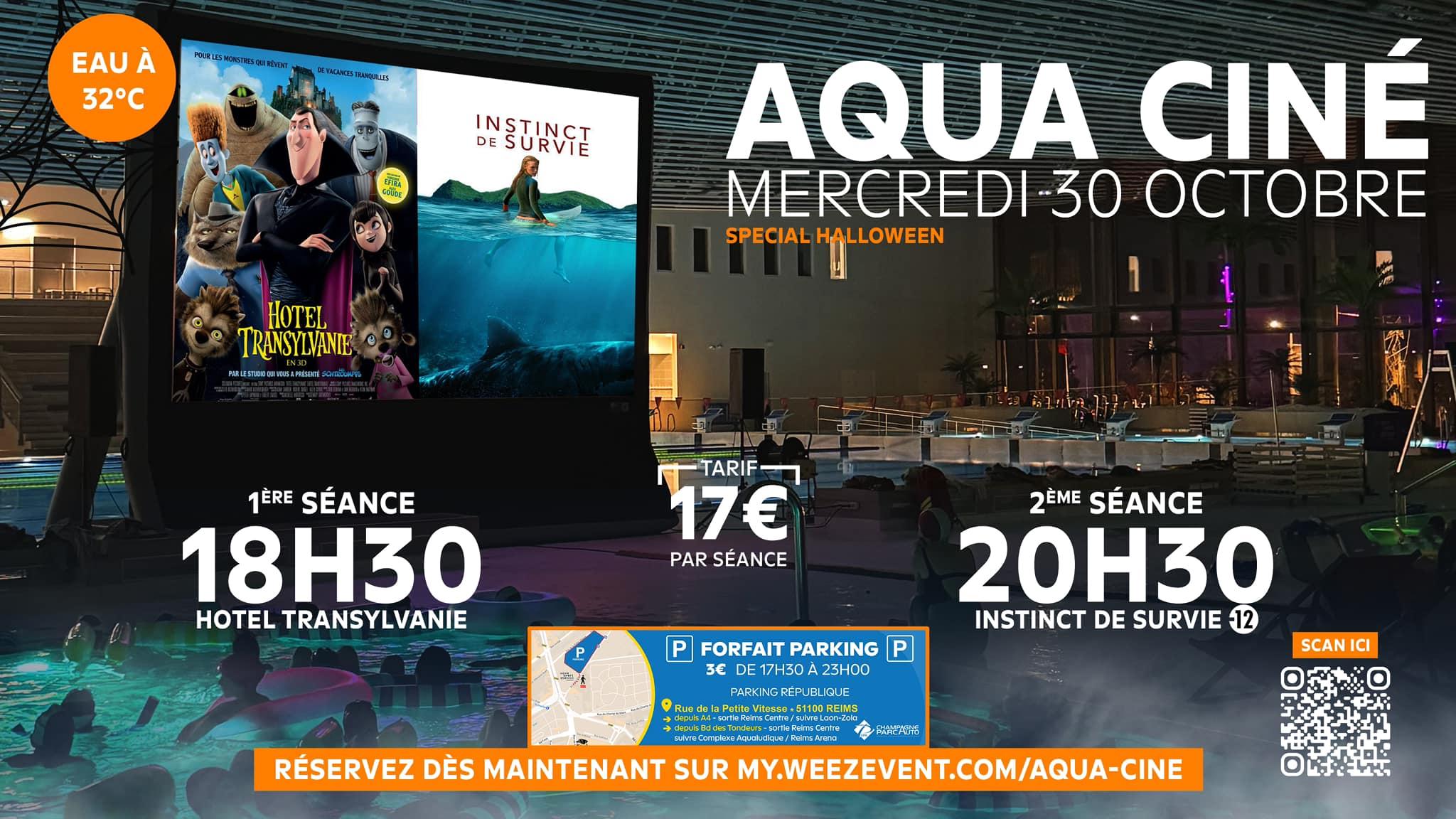 Aqua Ciné spécial Halloween à l'UCPA Sport Station Grand Reims