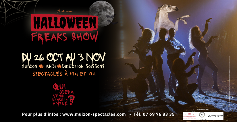 "Halloween Freaks Show" spectacle familial de la Cie Art'Ata à Muizon
