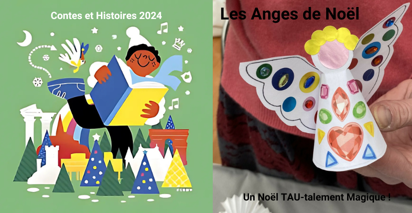 Contes et Histoires : "Les Anges de Noël", atelier créatif à partir de 3 ans au Palais du Tau