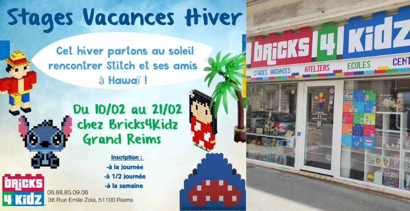 Stage vacances d'Hiver pour les 5-13 ans chez Bricks4Kidz Reims