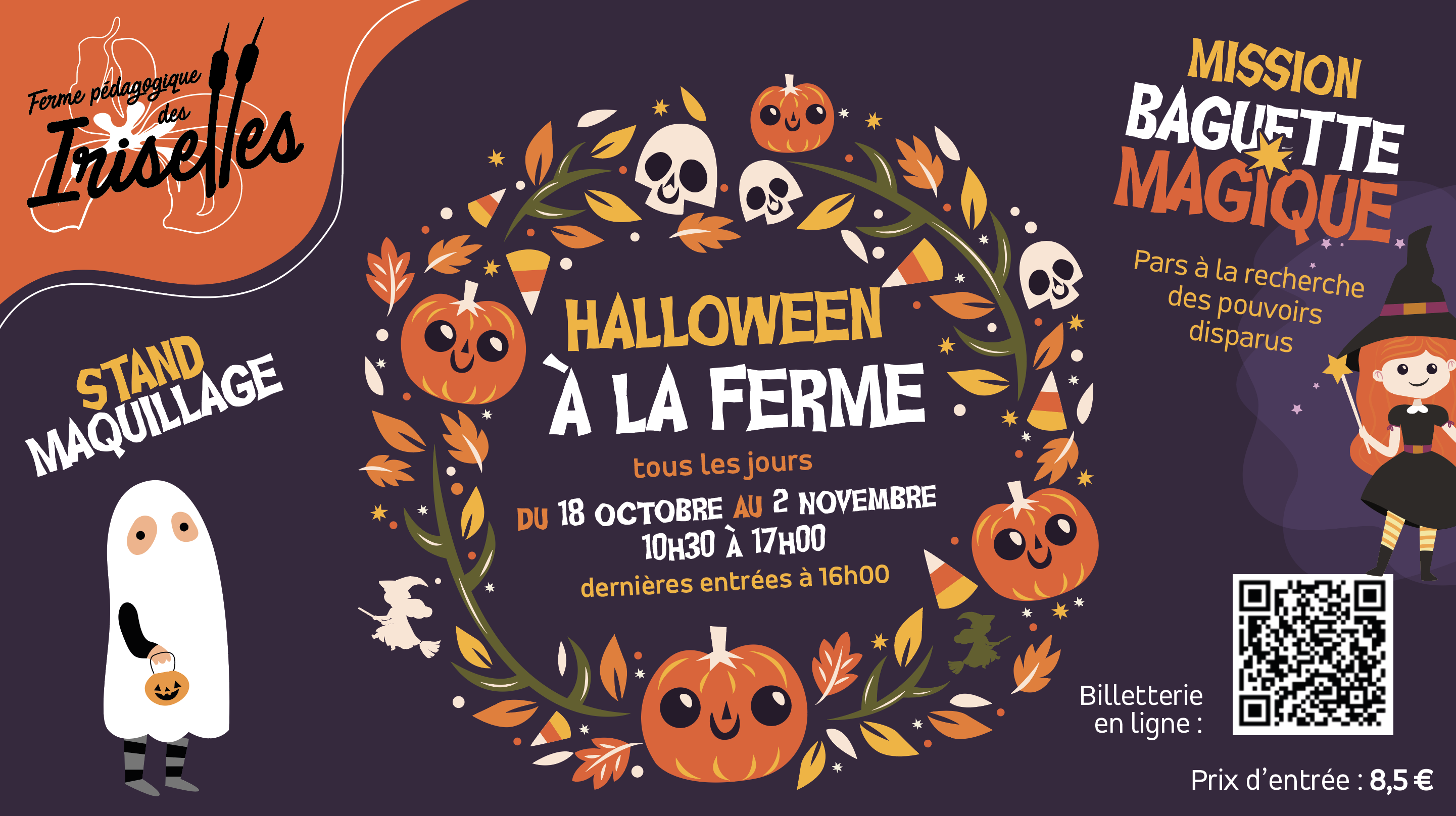 Chasse au trésor d'Halloween à la Ferme Pédagogique des Iriselles de Jonchery-sur-Vesle