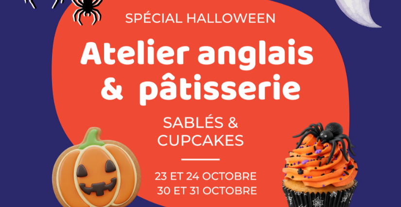 Atelier anglais & pâtisserie spécial Halloween au Cookolab Reims