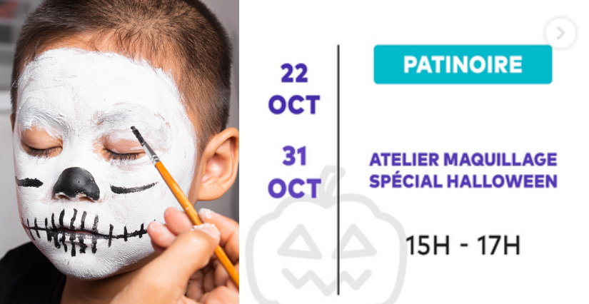 Atelier maquillage spécial Halloween à l'UCPA Sport Station Grand Reims