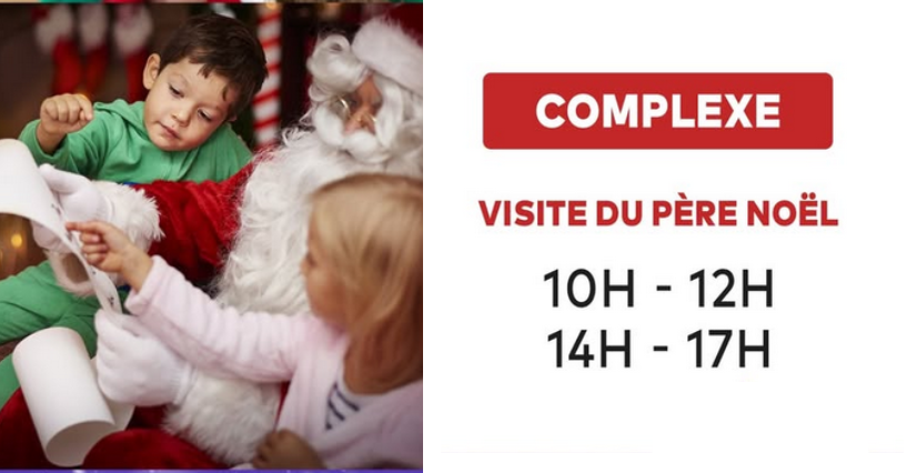 Visite du Père Noel à l'UCPA Sport Station Grand Reims