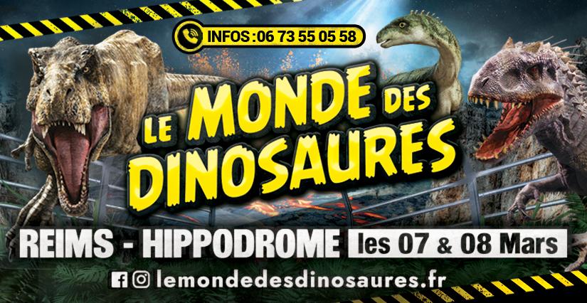 Le monde des dinosaures débarque à l'Hippodrome de Reims