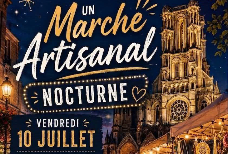 Marché artisanal nocturne à Laon