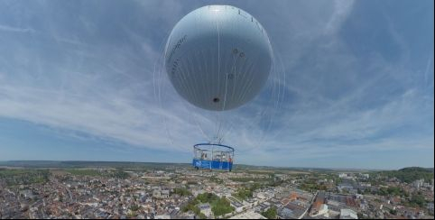 Vol en ballon captif à Epernay