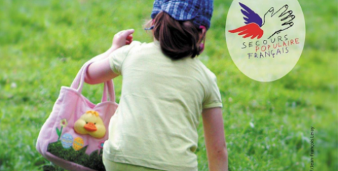 Grande chasse aux oeufs solidaire du Secours Populaire au Parc de Champagne de Reims